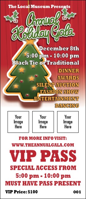 Holiday Tree VIP Pass Product Front