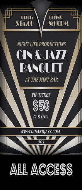 Roaring 20s VIP Pass Product Front