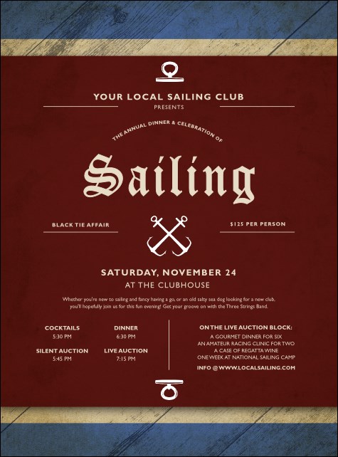 Sailing Flyer Product Front