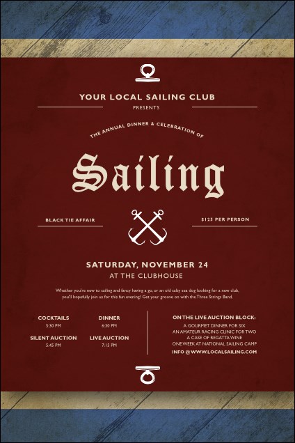 Sailing Logo Poster Product Front