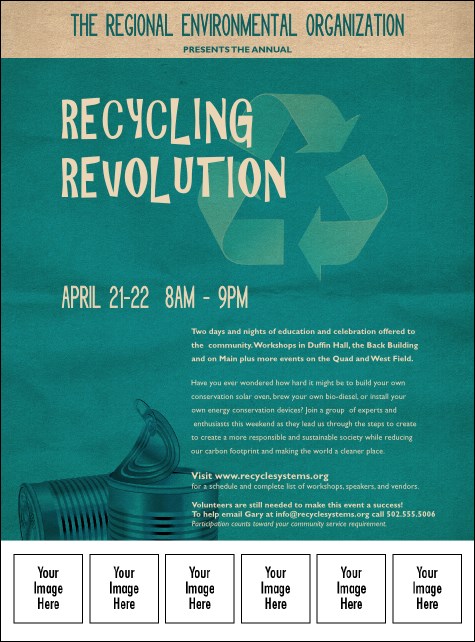 Recycling Symbol Flyer Product Front