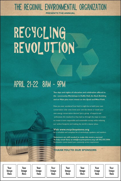 Recycling Symbol Poster Product Front