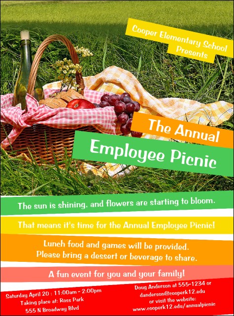 Picnic 2 Flyer Product Front