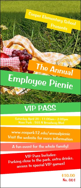 Picnic 2 VIP Pass Product Front