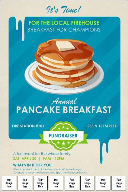 Pancake Stack Logo Poster Product Front