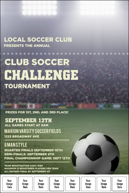 Soccer Stadium Logo Poster Product Front