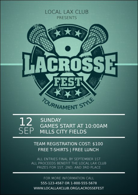 Lacrosse Postcard Product Front