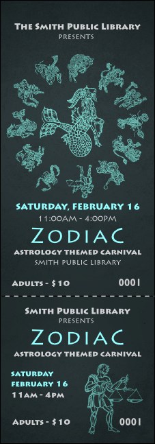 Zodiac Event Ticket