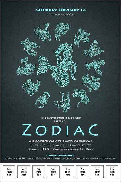 Zodiac Logo Poster Product Front