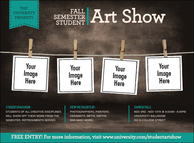 Image Upload Polaroid Flyer Product Front