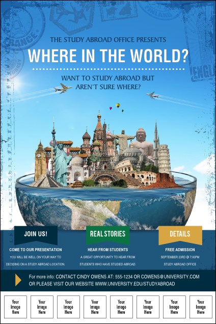 World Travel Logo Poster