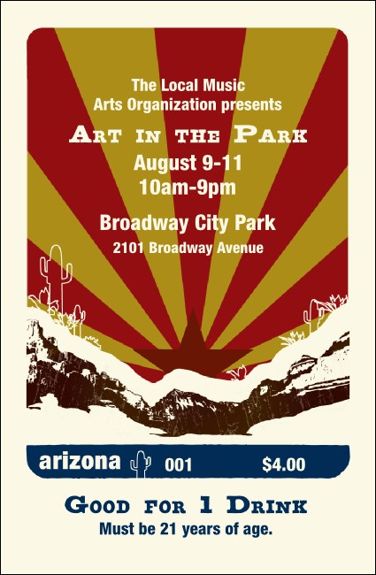 Arizona Drink Ticket Product Front