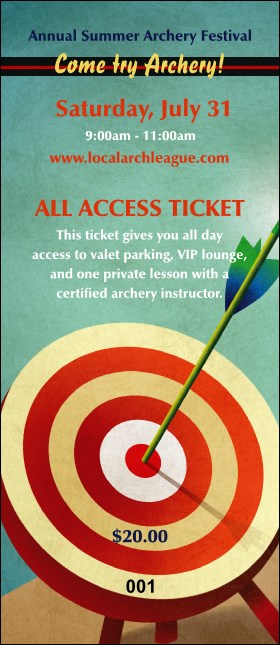 Archery VIP Pass Product Front