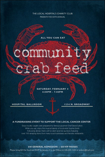 Crab Dinner Poster