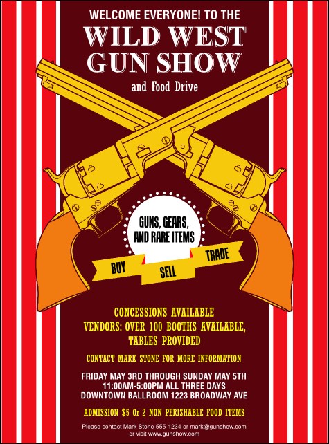 Gun Show Flyer Product Front