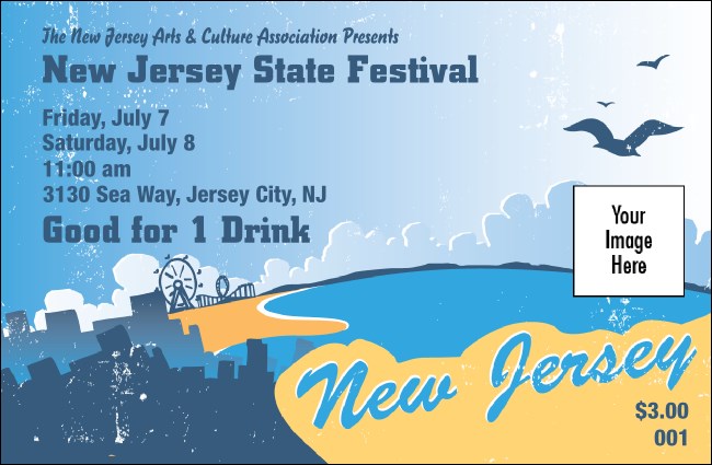 New Jersey Drink Ticket Product Front