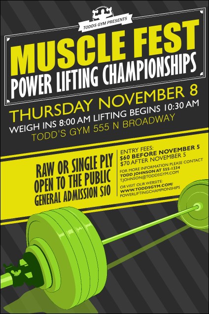 Power Lifting Poster Product Front