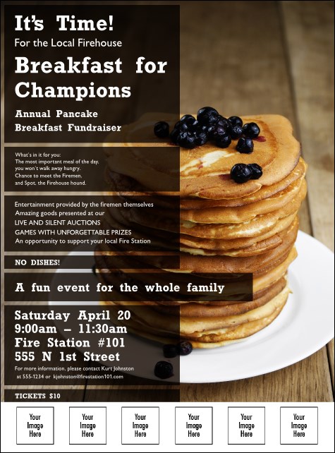 Pancake Breakfast Logo Flyer