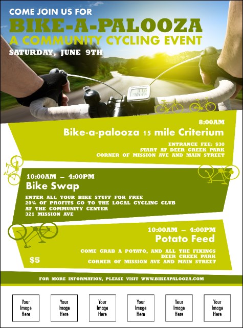 Bike A Palooza Logo Flyer Product Front