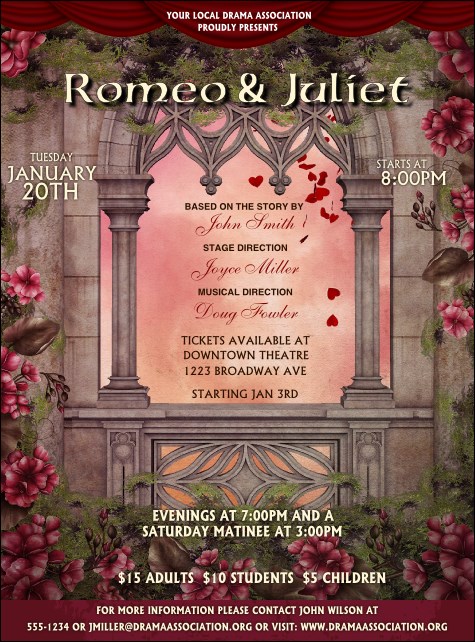Romeo and Juliet Flyer Product Front