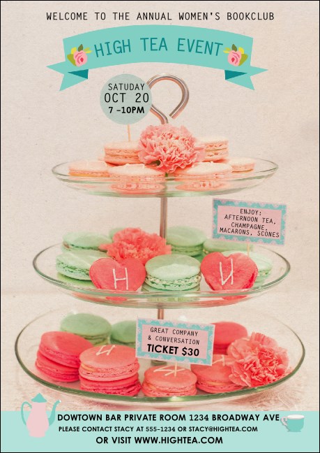 High Tea Postcard Product Front