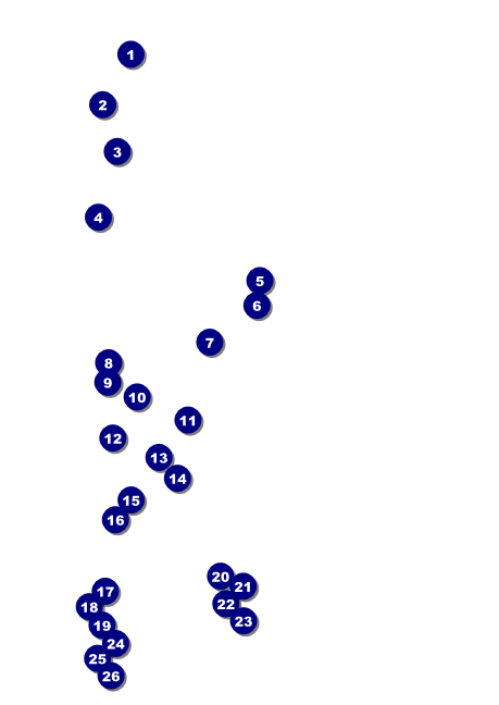 Fall Cut Paper Postcard Front Field Markers