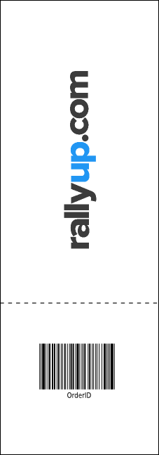 Social Networking Raffle Ticket Product Back