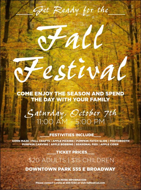Fall Flyer Product Front