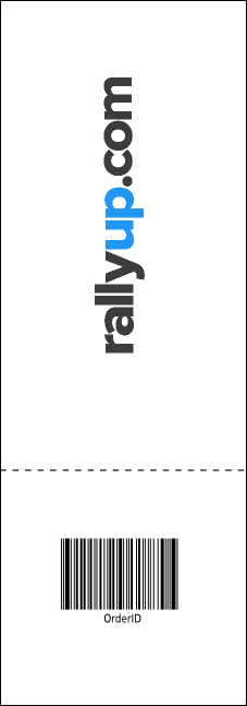 Christmas Carol Raffle Ticket Product Back