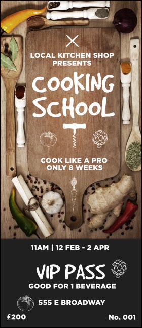 Cooking School VIP Pass Product Front