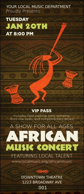 African Music VIP Pass Product Front