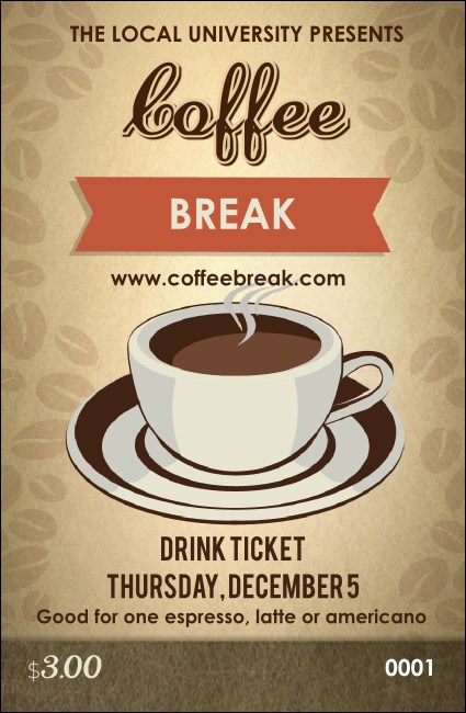 Coffee Drink Ticket