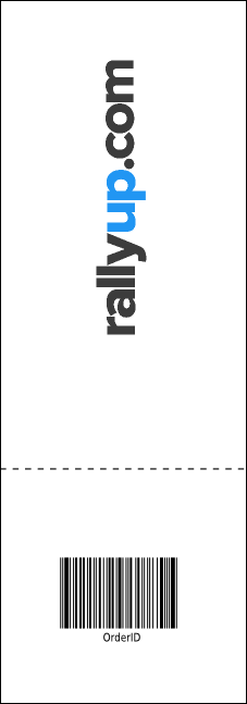 Music Festival Raffle Ticket Product Back