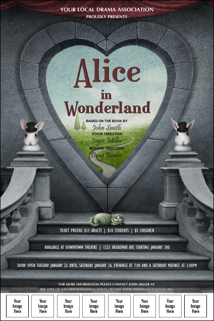 Alice in Wonderland Logo Poster