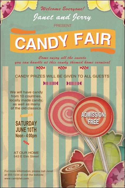 Retro Candy Poster Product Front