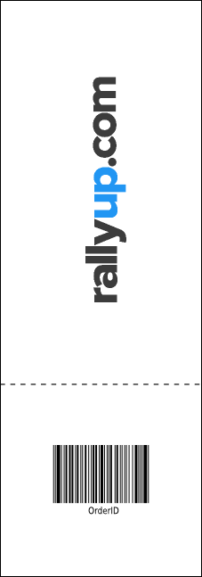 Tie Dye Raffle Ticket Product Back