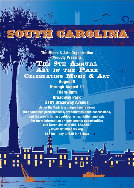 South Carolina Club Flyer Product Front