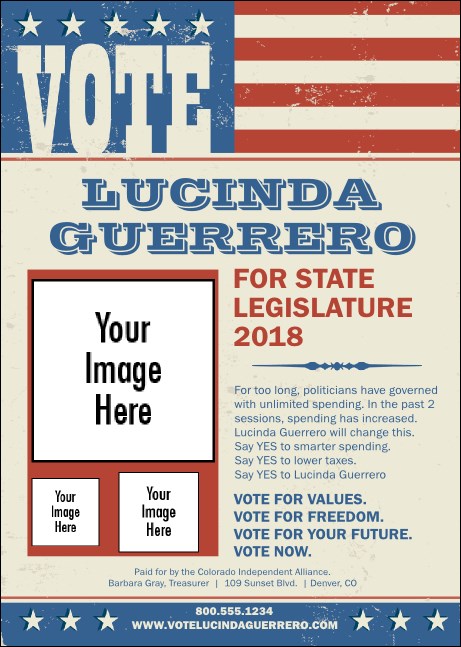 Americana Vote Club Flyer Product Front