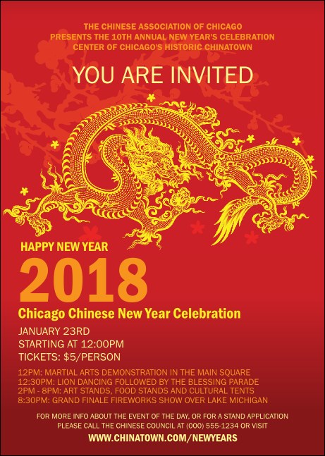 Chinese New Year Club Flyer