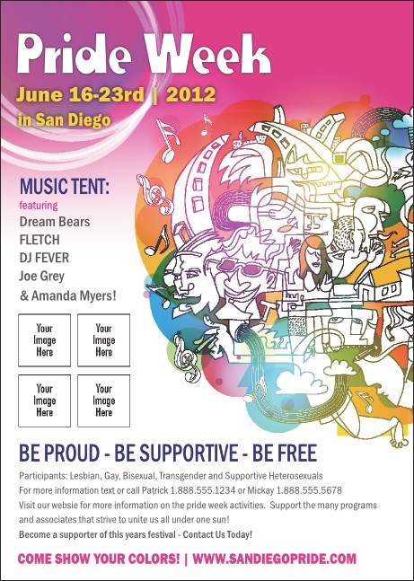 LGBT Pride Club Flyer Product Front