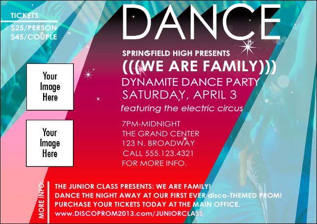 Dance Spotlight Club Flyer Product Front