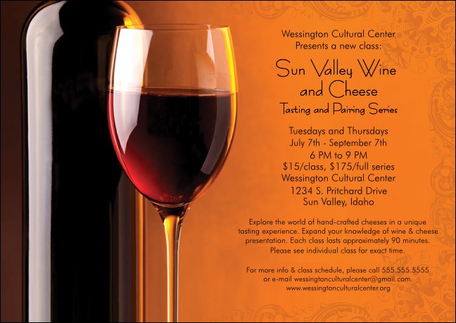 Wine Club Flyer Product Front