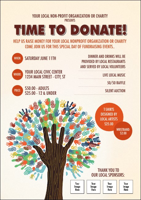 Fundraiser Tree Club Flyer Product Front