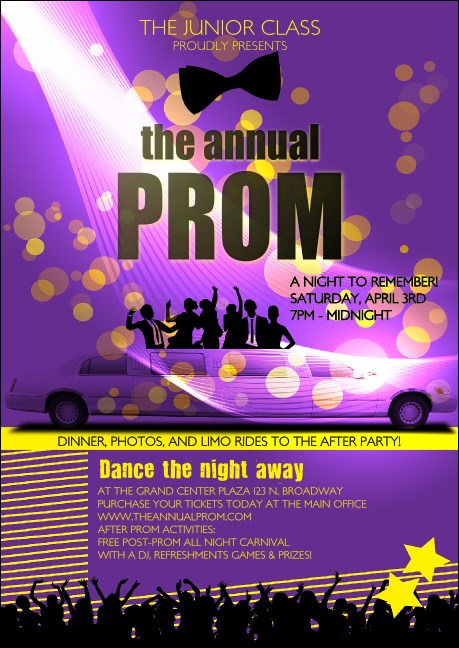 Prom Limo Club Flyer Product Front