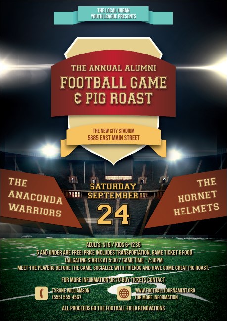 Football Lights Club Flyer