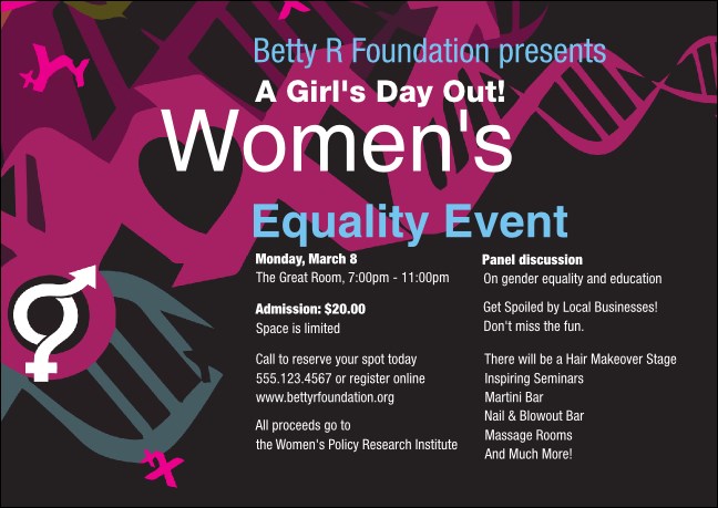 Equality Club Flyer Product Front