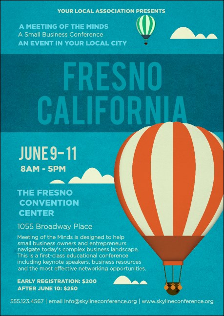 Fresno Club Flyer Product Front