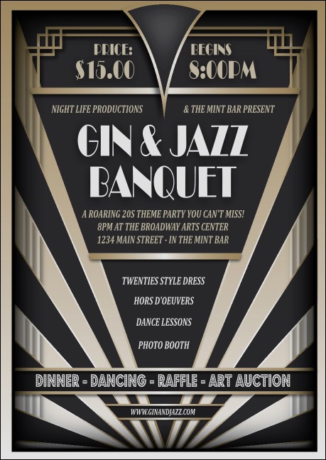 Roaring 20s Club Flyer Product Front