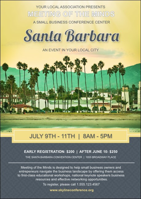 Santa Barbara Club Flyer Product Front