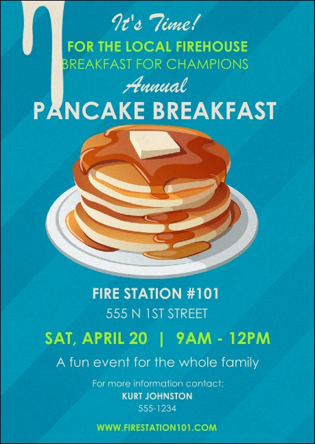 Pancake Stack Club Flyer Product Front